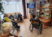 Литературный час «Вдохновленные   Крымом» в Мурманском доме-интернате для престарелых и инвалидов